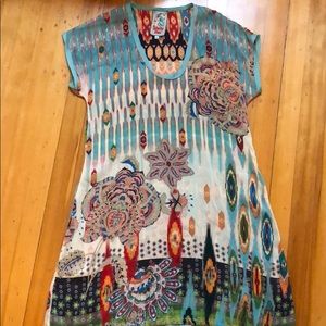 Johnny Was silk bohemian dress